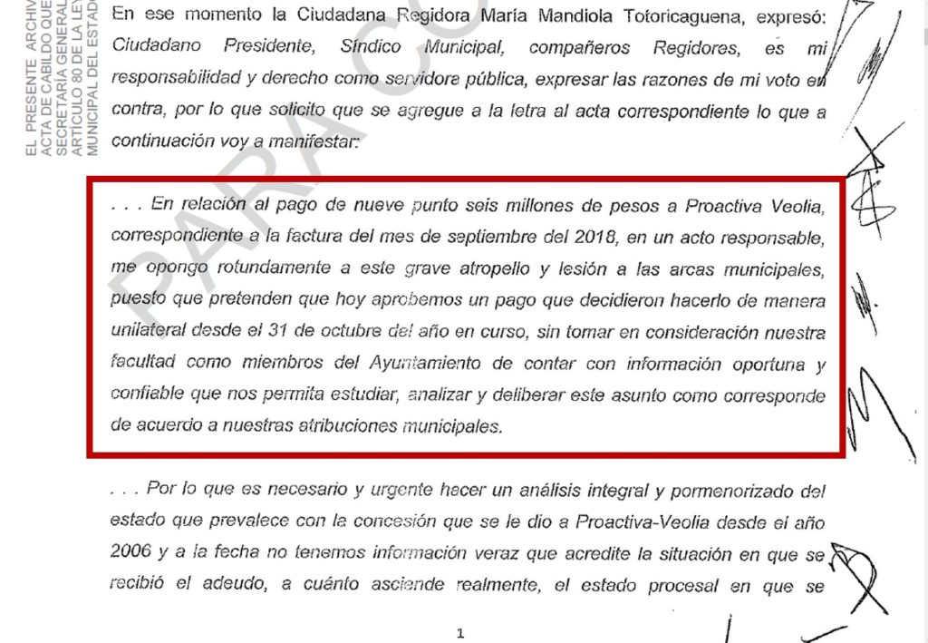 Fuente: Actas de Cabildo Administración 2018-2021 Tuxtla Gutiérrez