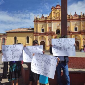Indígenas tsotsiles desplazados por la violencia en Chenalhó demandan ayuda humanitaria