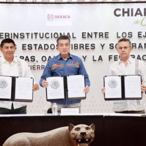 Rutilio Escandón, Salomón Jara y Segob instalan mesa para abordar tema de la zona limítrofe entre Chiapas y Oaxaca