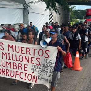 Preparan migrantes caravana con miles de personas que se encuentran varadas en Tapachula