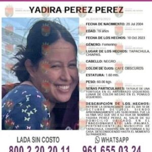 Hallan muerta a Yadira, joven estudiante de la Facultad de Ciencias Agrícolas de Huehuetán