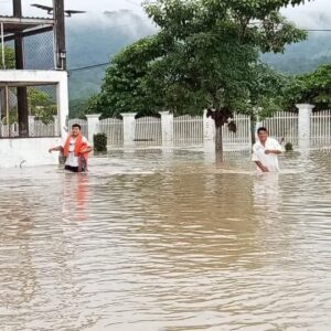 Por frente frío, ríos de la región norte de Chiapas en su máximo nivel