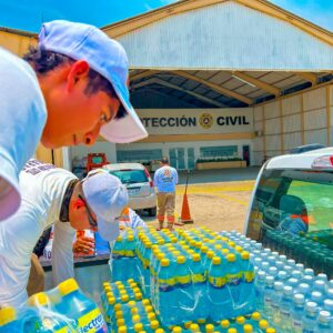 Realiza protección civil operativo de hidratación ante sofocante ola de calor en seis municipios vulnerables de Chiapas