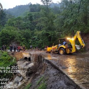 Lluvias fuertes afectan cuatro municipios en Chiapas