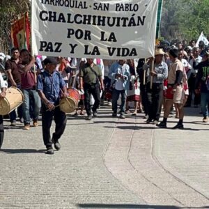 En Chalchihuitan, con marcha fieles católicos piden a las autoridades frenen la venta de alcohol y de drogas