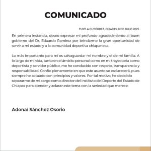 Destituyen a director del Indeporte, señalado de acoso a una menor deportista