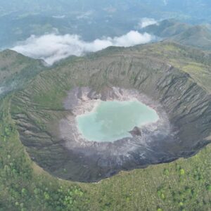 Mantienen vigilancia en el volcán Chichonal; instalan puesto de comando en Chapultenango