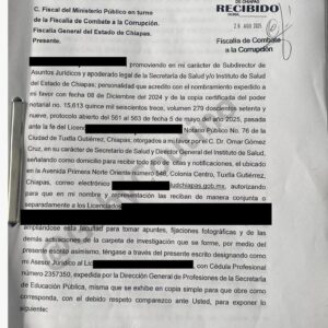 Denuncian desfalco por más de 245 millones de pesos en Secretaría de Salud de Chiapas