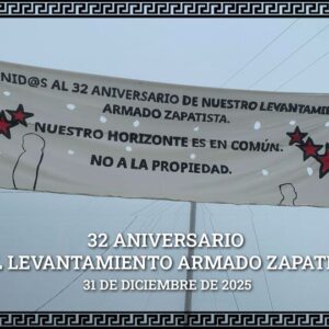 EZLN conmemora 32 años del levantamiento y anuncia la etapa de “El Común”